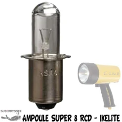 Ampoule Halogène 10.4 V Pour Phare RCD SUPER8 & C-LITE8 - Ikelite