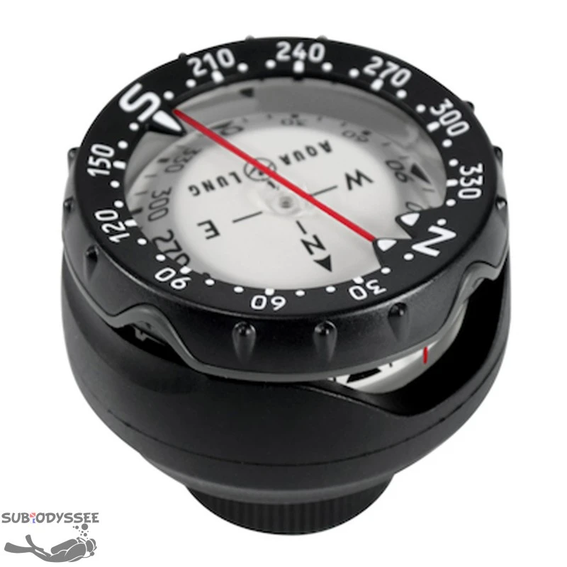 Compas Boussole Avec Support Flexible / Retracteur - Aqualung 1 Compas Boussole Avec Support Flexible / Retracteur - Aqualung
