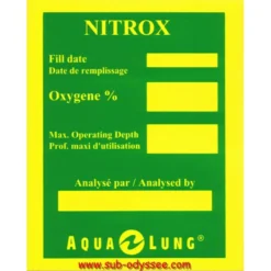 Autocollant NITROX Etiquette Mélange - Aqualung