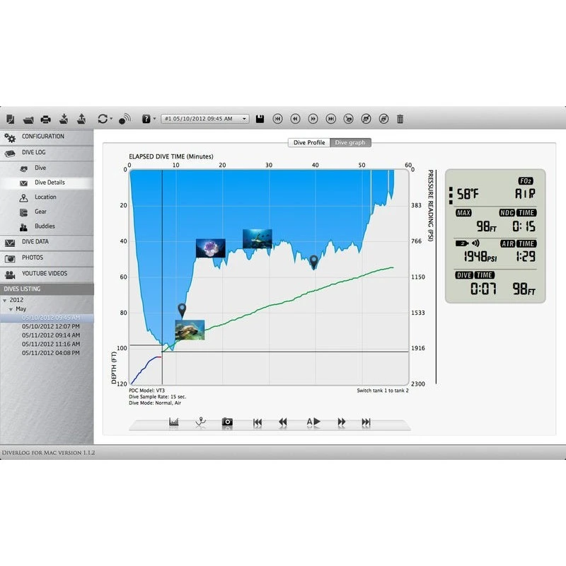 Interface I300 & I550 DIVERLOG Pour Ordinateur Aqualung 6 Interface I300 & I550 DIVERLOG Pour Ordinateur Aqualung – Image 6