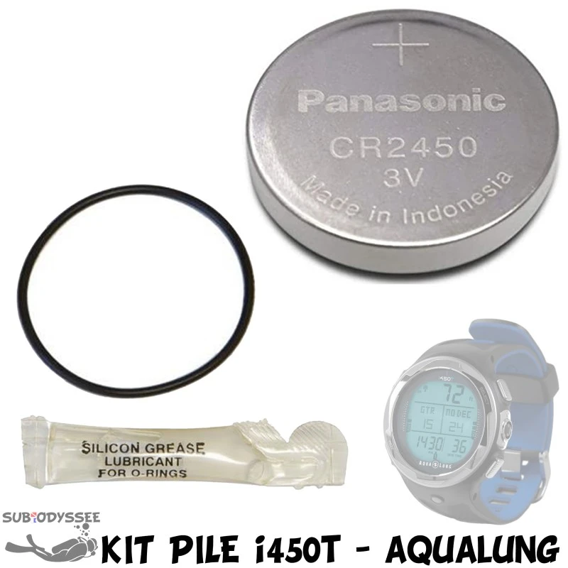 Kit Pile Pour Ordinateur I450T Avec Joint - Aqualung 1 Kit Pile Pour Ordinateur I450T Avec Joint - Aqualung