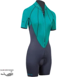 Beuchat-shorty-plongee-2mm-atoll-zip-ventral-femme-pas-cher-sub-odyssee -Promos Bathypique Boutique atoll fz 2mm shorty plongee femme beuchat 2