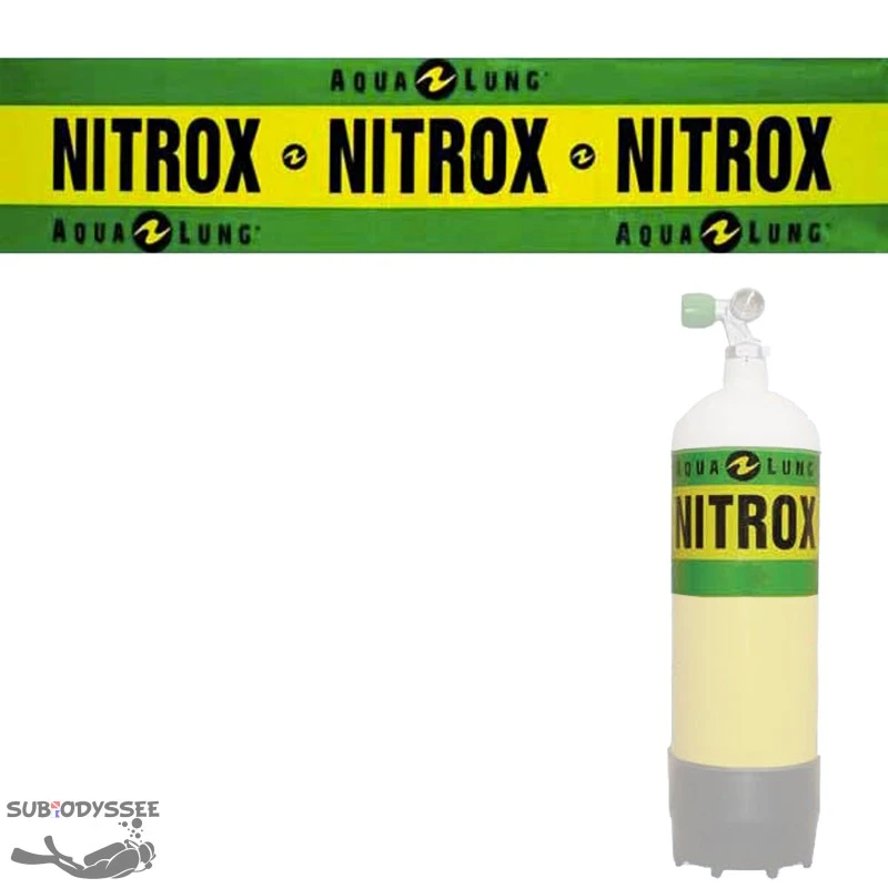 Autocollant Bloc NITROX - Aqualung 1 Autocollant Bloc NITROX - Aqualung