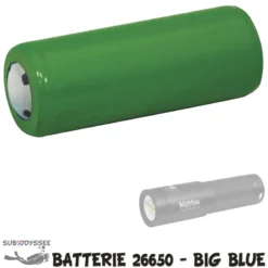 Batterie 26650 Rechargeable Lithium-ion 5Ah Pour Phare à LED - Big Blue