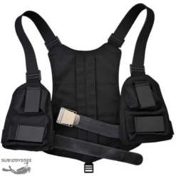 Baudrier Modulable 4 à 9 Kg Grenaille Inox Sangle Caoutchouc & Boucle US Inox - Sublest