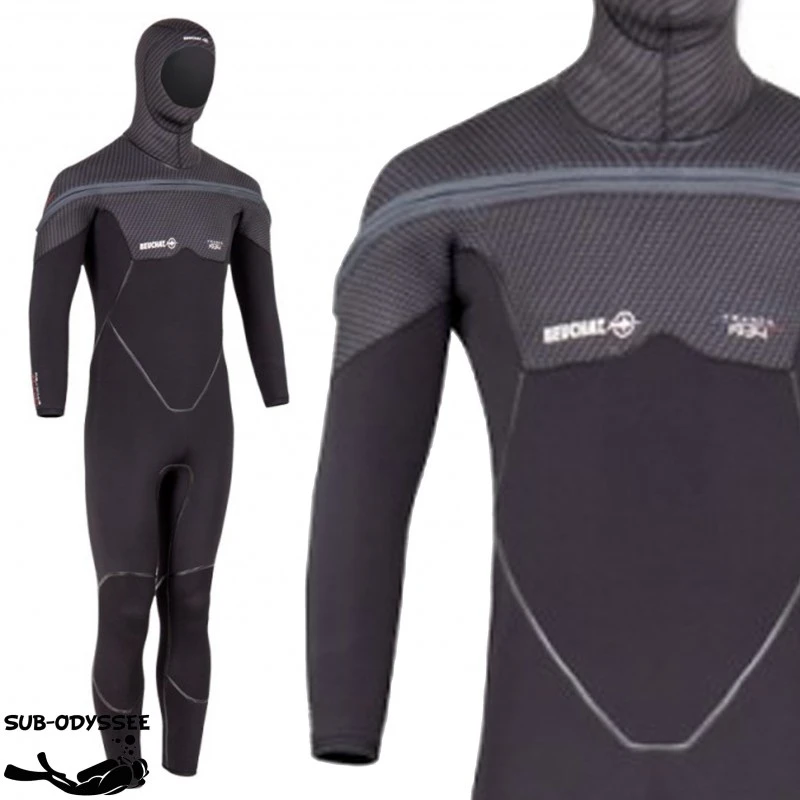 MED C-ZIP Monopièce 8mm Avec Cagoule Homme - Beuchat 1 MED C-ZIP Monopièce 8mm Avec Cagoule Homme - Beuchat