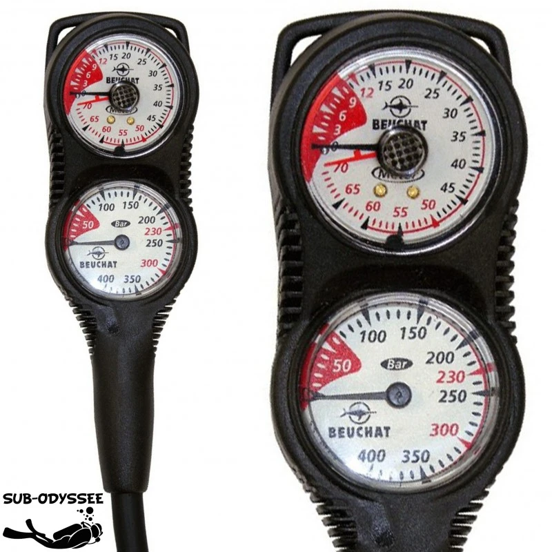 Console 2 éléments Manometre + Profondimètre - Beuchat 1 Console 2 éléments Manometre + Profondimètre - Beuchat
