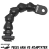 Bras Photo Flexible 15cm FLEXI ARM HOT SHOE YS Adapter 6" - BIGBLUE