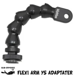 Bras Photo Flexible 15cm FLEXI ARM HOT SHOE YS Adapter 6" - BIGBLUE