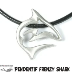 Pendentif FRENZY REEF SHARK Etain - BigBlue By St John