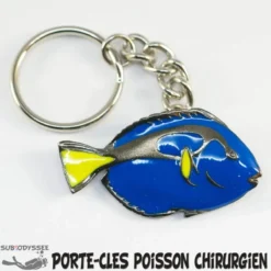 Porte Cle POISSON CHIRURGIEN BLEU Etain - BigBlue By St John