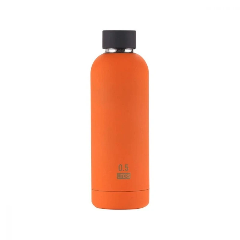 Bouteille THERMOS 500ml Caoutchouc ORANGE NOIR - Cressi 3 Bouteille THERMOS 500ml Caoutchouc ORANGE NOIR - Cressi – Image 3