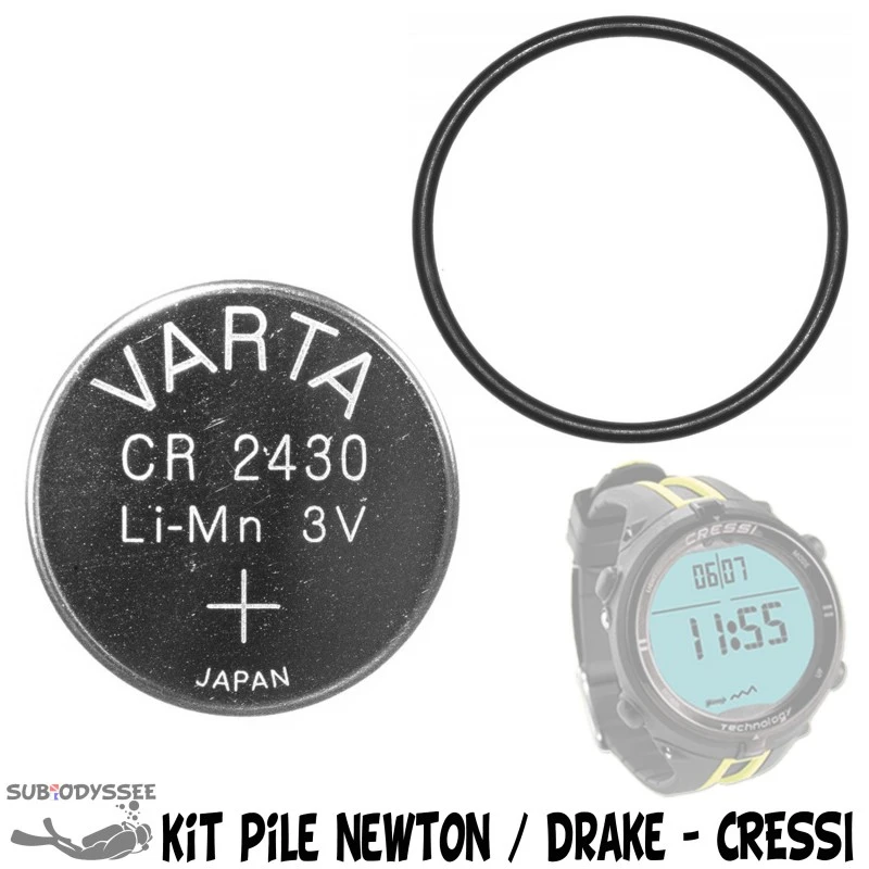 Kit PILE + Joint Pour Ordinateur DRAKE / NEWTON - Cressi 1 Kit PILE + Joint Pour Ordinateur DRAKE / NEWTON - Cressi