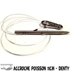 Accroche Poisson 11cm Cable Nylon Avec Stylet Inox - Denty