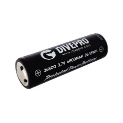 Batterie 26800 Lithium Avec Protection électronique (pour Phare M35 & S17U) - Divepro