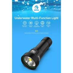 M35 Phare Photo/Vidéo 3500Lumen - Divepro -Promos Bathypique Boutique divepro m35 phare photo video 3500 lumen lumiere rouge lumiere bleu fluorescence sub odyssee pas cher 5