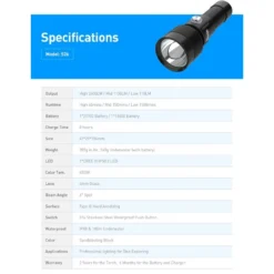 S26 Phare De Plongée 2600 Lumen - Divepro -Promos Bathypique Boutique divepro phare plongee s26 sub odyssee lyon pas cher 7