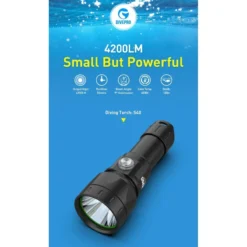 S40 Phare De Plongée 4200 Lumen - Divepro -Promos Bathypique Boutique divepro phare plongee s40 sub odyssee lyon pas cher 4