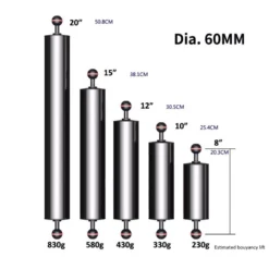 Z04 Bras Carbone Ø60mm L23cm à Boule Avec Flotteur - Divepro -Promos Bathypique Boutique divepro z04 bras carbone boule avec flotteur pas cher sub odyssee 2