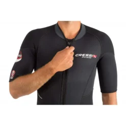 ENDURANCE Shorty 3mm Homme Avec Zip Ventral - Cressi -Promos Bathypique Boutique endurance shorty 3mm homme avec zip ventral cressi 2