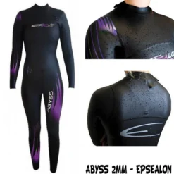 ABYSS 2mm Combinaison Femme Pour Nage & Apnée - Epsealon