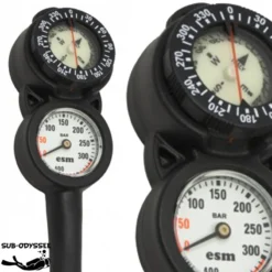 Console 2 éléments Compas + Manomètre 300 Bars - ESM
