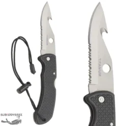 Couteau De Plongée Pliant Lame Titanium (Pocket Knife) - ESM