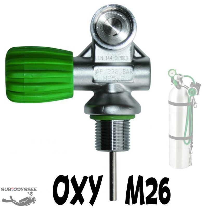 Robinet Mono Bouteille M26 NITROX 2 Robinet Mono Bouteille M26 NITROX – Image 2