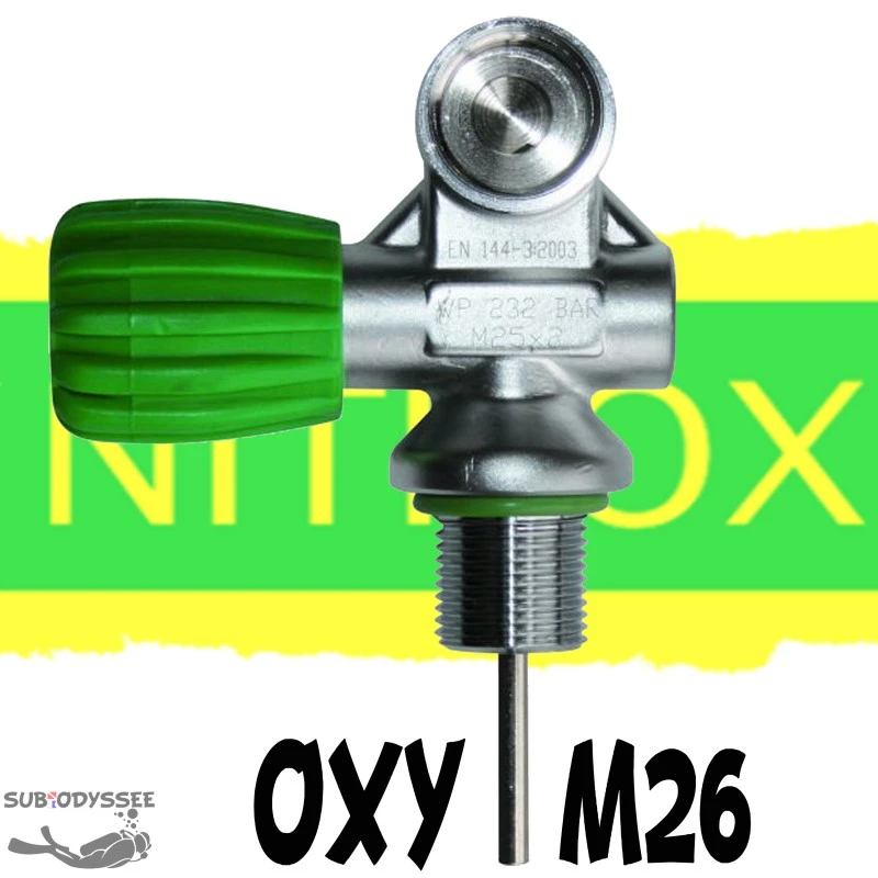 Robinet Mono Bouteille M26 NITROX 1 Robinet Mono Bouteille M26 NITROX