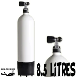 Bouteille 8.5 Litres Long 230 Bars Acier 1 Sortie Fond Bombé - Eurocylinder