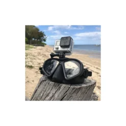 GP1 Masque Silicone Noir Avec Support Gopro - Beuchat -Promos Bathypique Boutique gp1 masque silicone noir avec support gopro beuchat 3