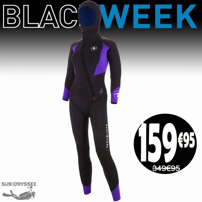 HUDSON Femme 7mm Combinaison Plongée - Aqualung - BLACK FRIDAY 1 HUDSON Femme 7mm Combinaison Plongée - Aqualung - BLACK FRIDAY