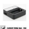 Chargeur Double Pour Batteries 18650 Lithium (240') 4.2V 1A - IDas / ITorch