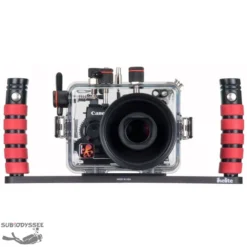 Platine Double Avec Poignées à Grip Déclampable - IKELITE -Promos Bathypique Boutique ikelite platine avec doubles poignees a grip pas cher sub odyssee 3