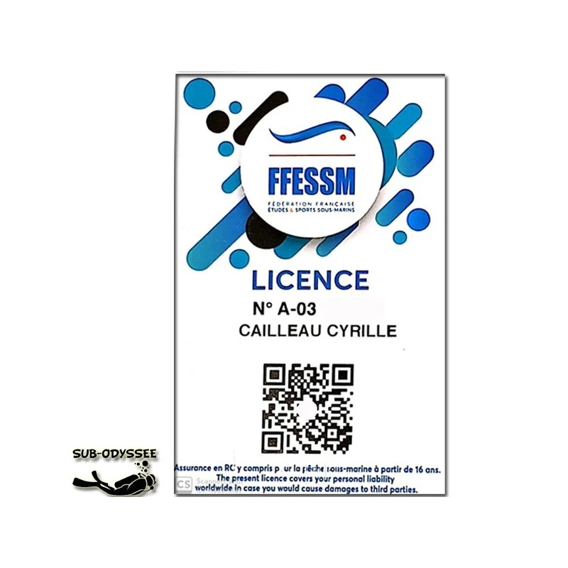 Licence Férédale Enfant (8 à 12 Ans) FFESSM 2023 1 Licence Férédale Enfant (8 à 12 Ans) FFESSM 2023