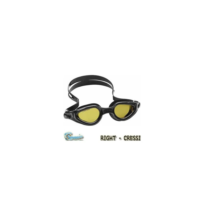 Lunettes Natation RIGHT Noir Miroir - Cressi 1 Lunettes Natation RIGHT Noir Miroir - Cressi