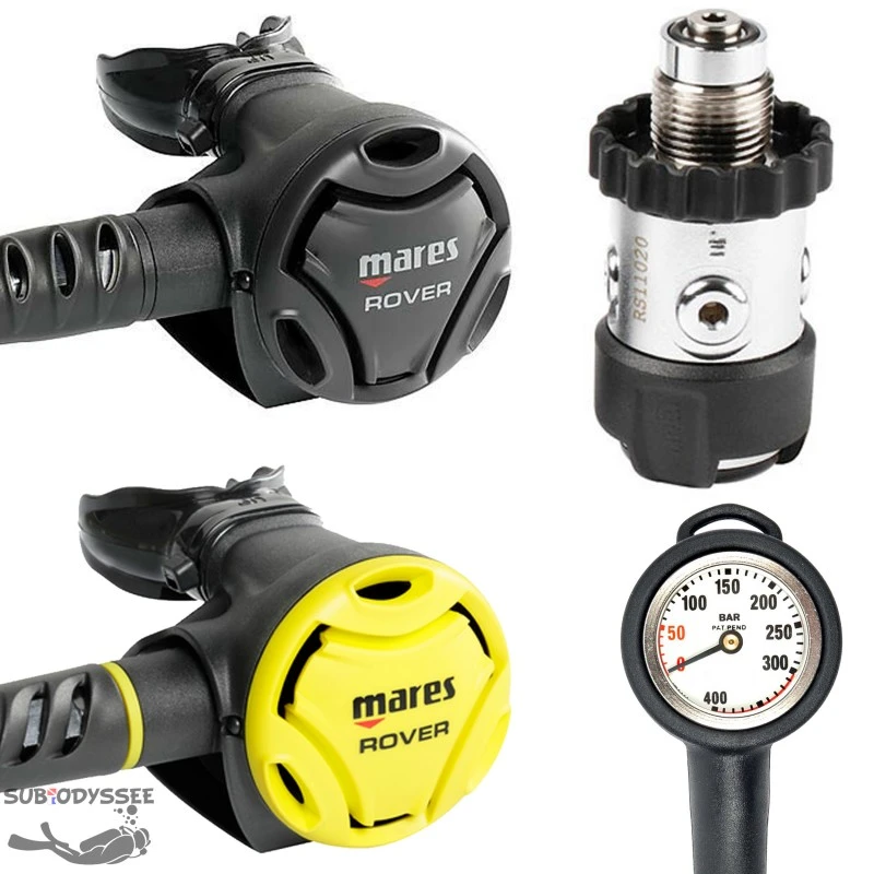 Pack ROVER 2S + Octopus ROVER + Manometre Compact - Mares 1 Pack ROVER 2S + Octopus ROVER + Manometre Compact - Mares