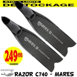 RAZOR C740 Medium Palmes Apnée & Chasse Sous-Marine - Mares - DESTOCKAGE