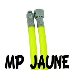 Flexible Tressé JAUNE Moyenne Pression 3/8" Pour Détendeur De Plongée - MIFLEX
