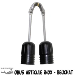Obus Articulé INOX Bagues Plastiques - Beuchat