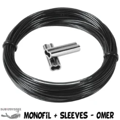KIT Monofil ø1.6 Mm 5 M + 2 Sleeves 160-180 - Omer