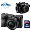 Pack Plongée Caisson Fantasea+ Appareil Sony A6300 + Objectif 16-50mm + Carte Mémoire 16 Go