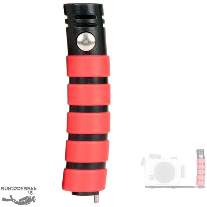 Poignée GAUCHE à Clamper Avec Grip Rouge Pour Platine Ikelite 1 Poignée GAUCHE à Clamper Avec Grip Rouge Pour Platine Ikelite