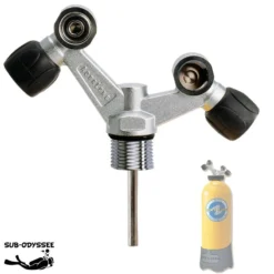 Robinet TAG 230 Bars 2 Sorties Pour Bouteille De Plongée - AQUALUNG