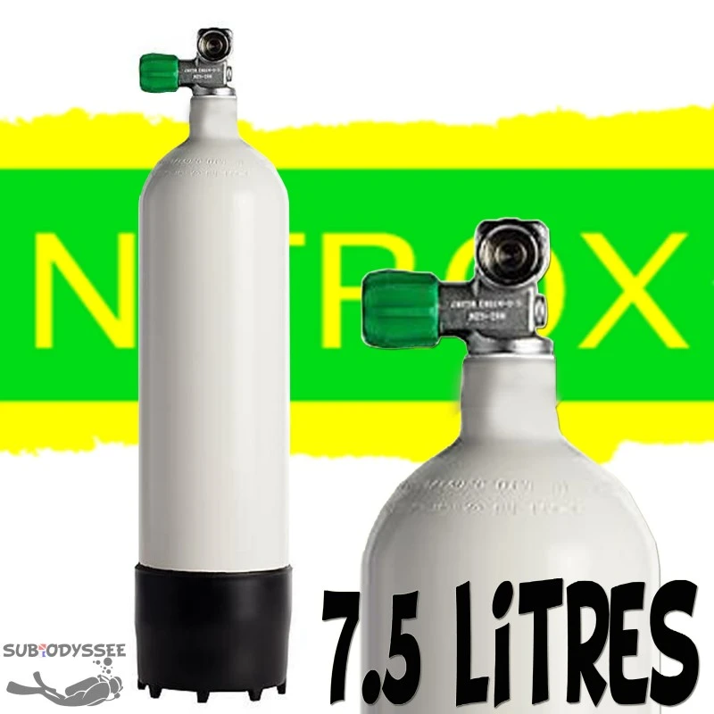 Bouteille 7.5 Litres 230 Bars Acier 1 Sortie NITROX - Roth 1 Bouteille 7.5 Litres 230 Bars Acier 1 Sortie NITROX - Roth