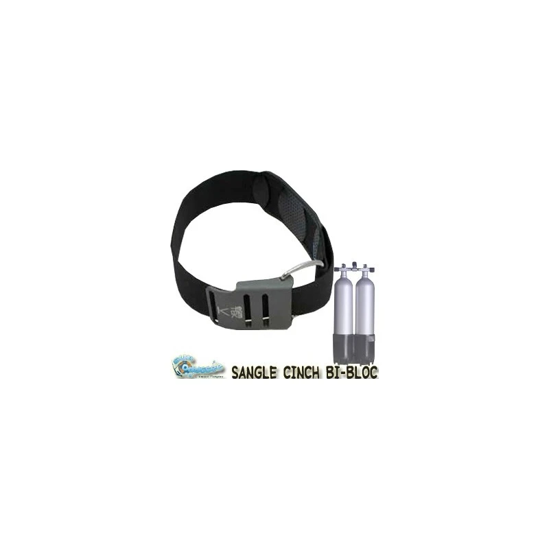 BEUCHAT Sangle Pour BI-BOUTEILLE Boucle ALUMINIUM Cinch Band 1 BEUCHAT Sangle Pour BI-BOUTEILLE Boucle ALUMINIUM Cinch Band