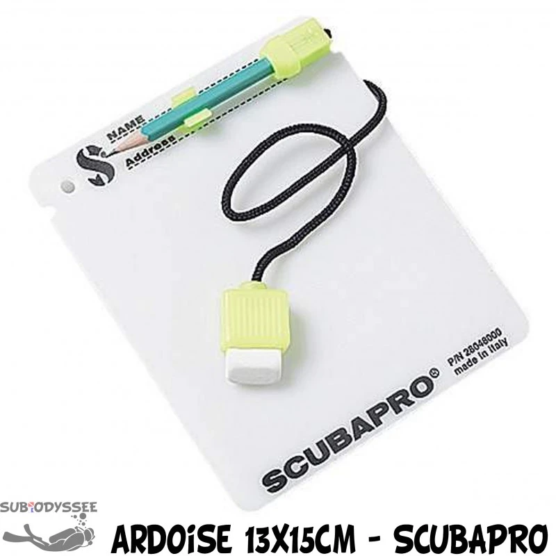 Ardoise Sous-marine 13x15 Cm - Scubapro 1 Ardoise Sous-marine 13x15 Cm - Scubapro