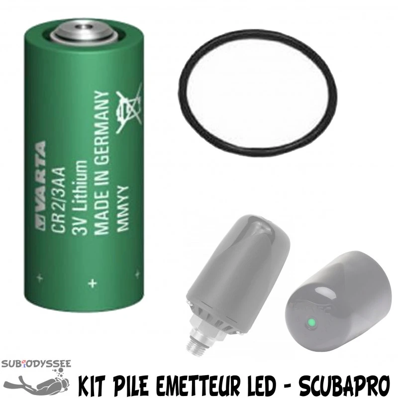 Kit Pile Emetteur LED Pour AIR Z / GALILEO / G2 / SMART - Scubapro 1 Kit Pile Emetteur LED Pour AIR Z / GALILEO / G2 / SMART - Scubapro