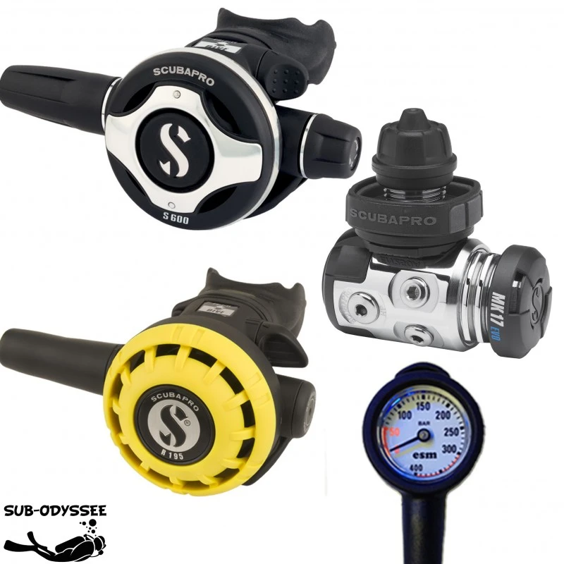 Pack Détendeur MK17 EVO S600 + Octopus R195 - Scubapro 1 Pack Détendeur MK17 EVO S600 + Octopus R195 - Scubapro