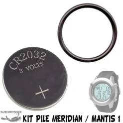 Kit Pile Pour Ordinateur MANTIS 1 & MERIDIAN Avec Joint - SCUBAPRO